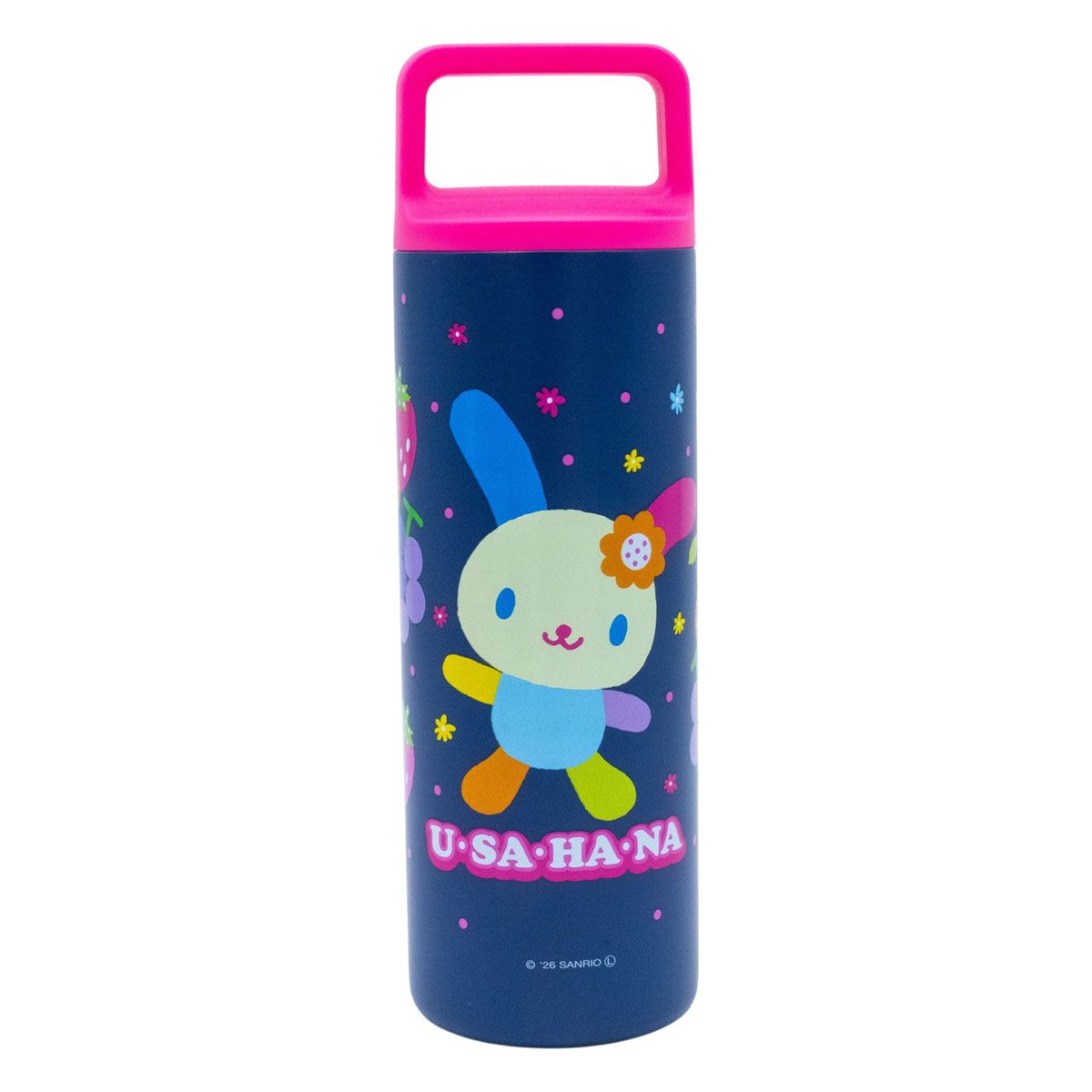 スケーター スクエアハンドル付 ステンレス マグボトル 水筒 450ml 保温 保冷 直飲み skater STSQH5 ウサハナ サンリオ Sanrio グッズ キャラクター【保冷保温 マイボトル おしゃれ かわいい マグ ボトル】