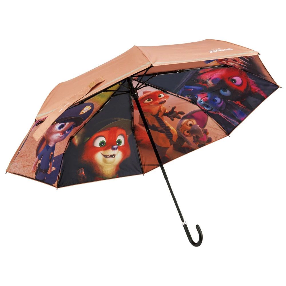 【送料無料】スケーター 日傘 晴雨兼用 傘 UVカット 遮光 遮熱 両面印刷 折りたたみ 55cm skater UBOTBP55 ズートピア ファイナルフレーム ニック ジュディ ディズニー【両面プリント 折りたたみ傘 手開き グラスファイバー】