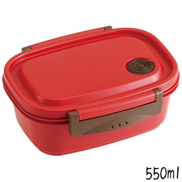 ラク軽弁当箱(Ｍ) 1段/550mlレッド／XPM4_4973307496349