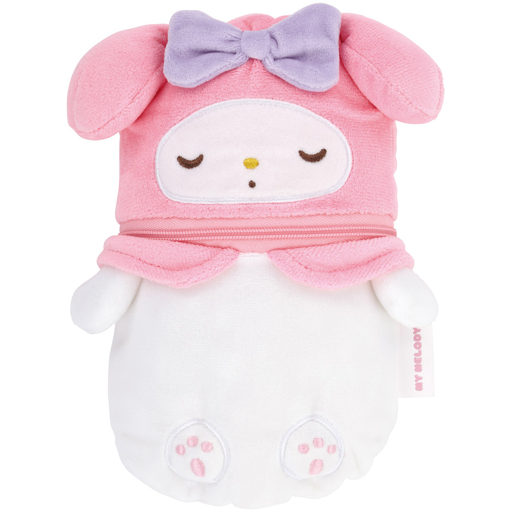 縦型 ぬいぐるみ ポーチ 小物入れ キャラクター かわいい 小物 コスメ 収納 スケーター skater ZTNP1 マイメロディ マイメロ サンリオ 女の子 女子【ふかふか クッション仕様 ファスナー開閉式】