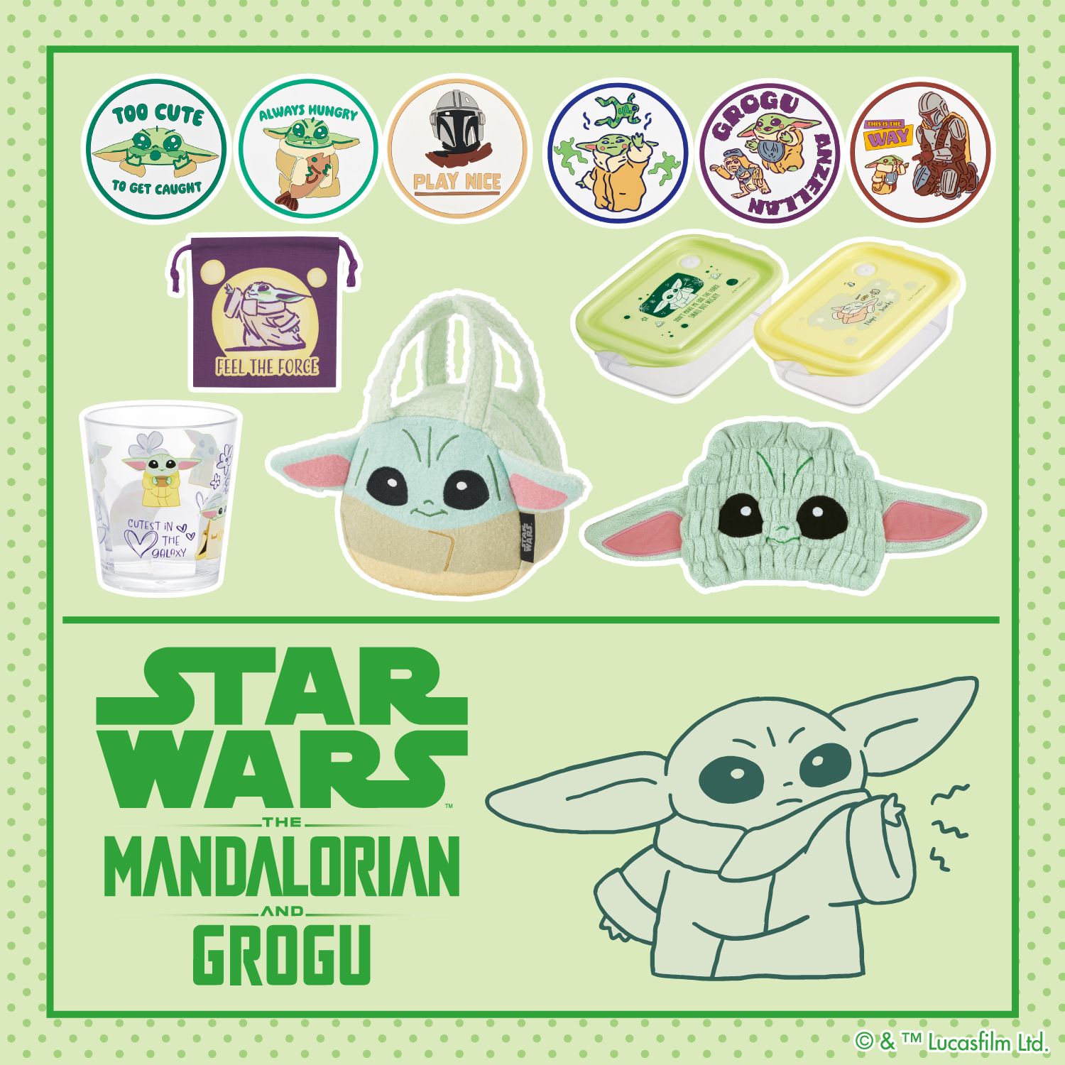 【スター・ウォーズ／マンダロリアン・アンド・グローグー 】Disney THE MARKET 2026 in ジェイアール京都伊勢丹 にスケーターのアイテムが9月16日（水）より登場