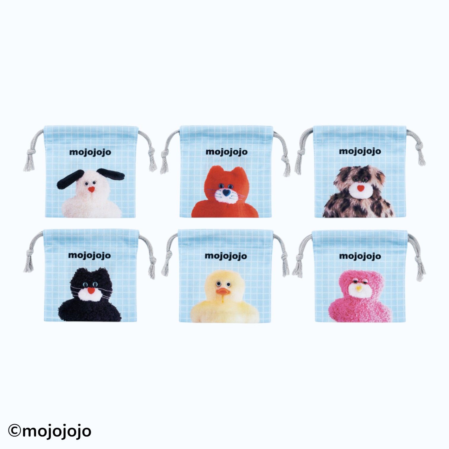 【mojojojo】トレンドのID Photoデザインが可愛い！開けるまでお楽しみのブラインドパッケージ仕様の巾着Sと、全種類を一気にコンプリートできるBOXが発売中！